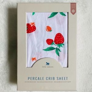 Little Unicorn Percale Crib Sheet (new)
